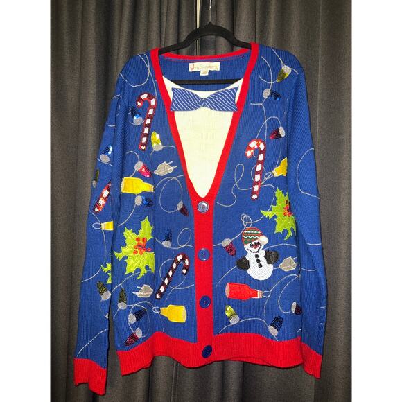 Ugly Christmas Sweater Xmas Size Large - Picture 1 of 3